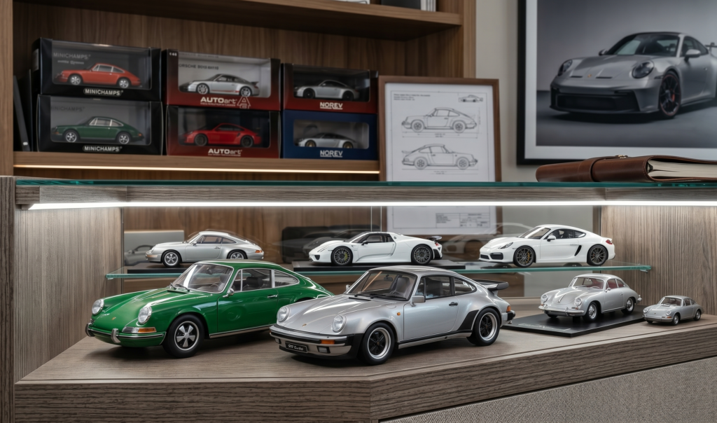 miniaturas de porsche colecionáveis